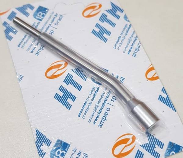Eletrodo curvo para estimulação intra oral com tubo de silicone (unidade)